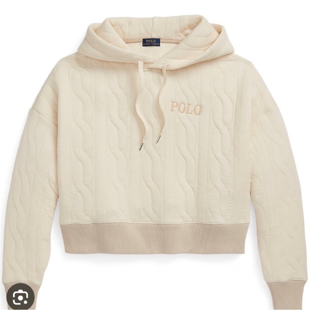 Polo by Ralph Lauren Women's Beige Quilted Hoodie